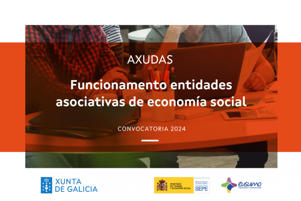 Publicadas as bases reguladoras das subvencións para os gastos de funcionamento de entidades asociativas de economía social