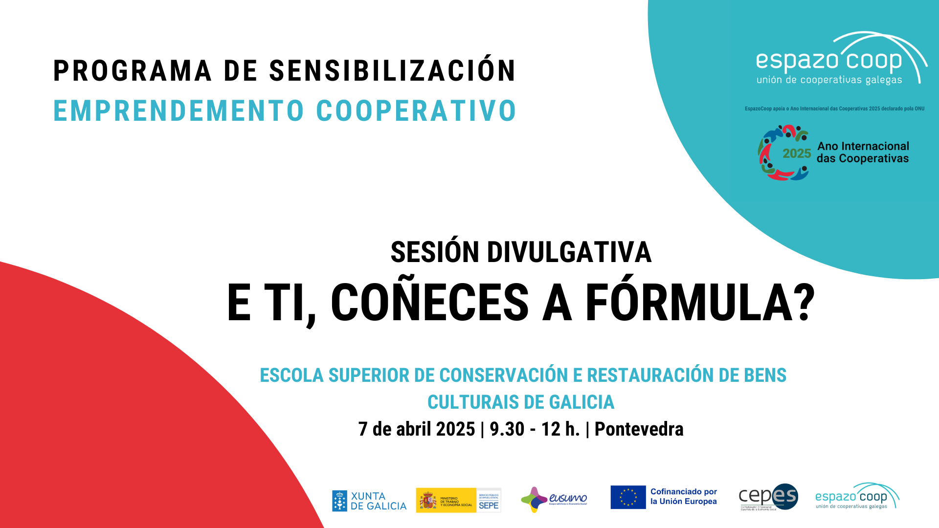 Sesión divulgativa "E ti, coñeces a fórmula?" | Pontevedra