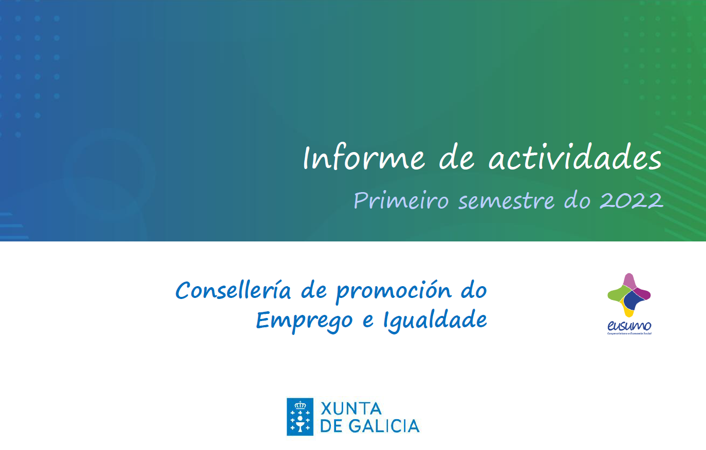 Informe de actividades da Rede Eusumo no 1º Semestre do 2022