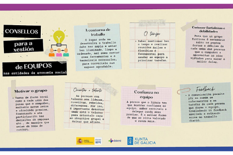 Consellos para a xestión de equipos nas entidades de economía social