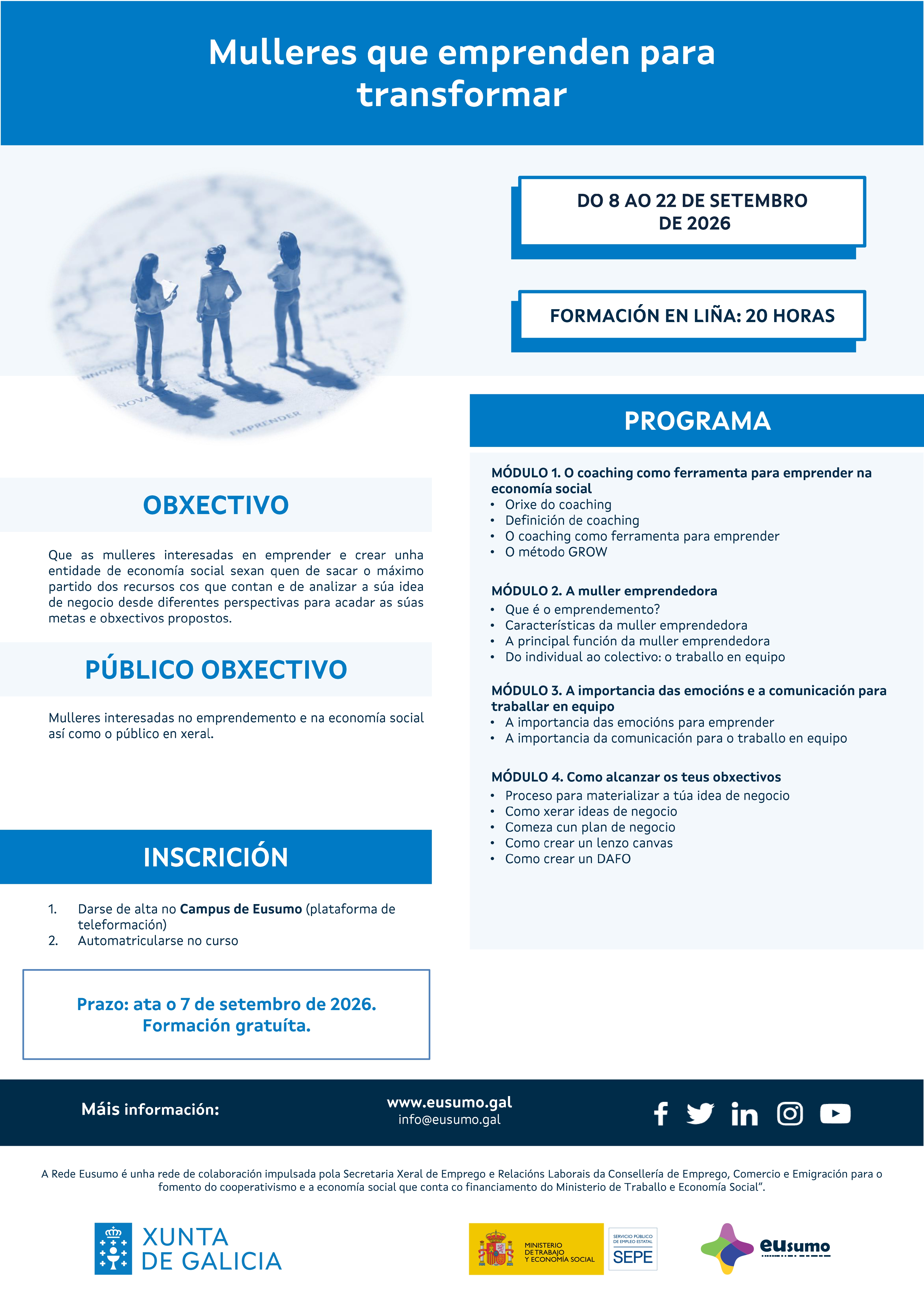 Mulleres que emprenden para transformar