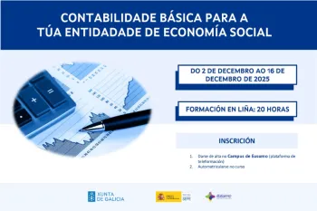 Contabilidade básica para a túa entidade de economía social