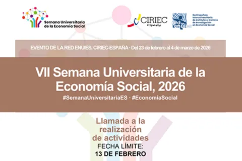 Chamada á programación de actividades para a 7ª Semana Universitaria da Economía Social 2026